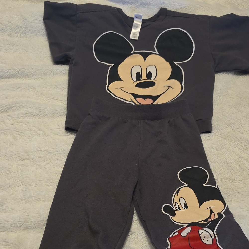 Disney Mickey Mouse Kids Pajama Set - Black